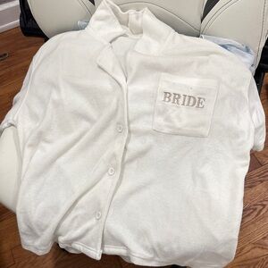White Bride Button-Up Shirt